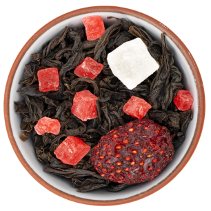 Черный ароматизированный "Клубника кокос" - NEW